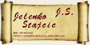 Jelenko Stajčić vizit kartica